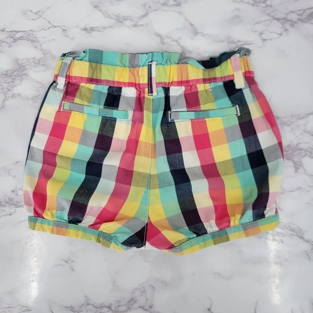 Girls Mint Polo Top by Ralph Lauren and Gap Plaid Shorts Cotton Size 3T